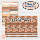Fall Leaves Autumn Kit | 8.5 x 11 Erin Condren Monthly Planner Kit Stickers | All Fall Down | KIT-403-X