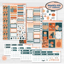 Bold Pumpkin Planner Kit | Weekly Sticker Kit for Vertical Planners like Erin Condren | Perfect Pumpkin | KIT-404-A