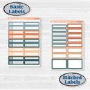 Bold Pumpkin Planner Kit | Weekly Add-On Labels Planner Kit Stickers | Perfect Pumpkin | KIT-404-C