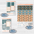 Bold Pumpkin Planner Kit | Hobonichi Cousin Weekly & Daily Planner Kit Stickers | Perfect Pumpkin | KIT-404-E