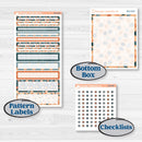 Bold Pumpkin Planner Kit | 7x9 Compact Vertical Planner Kit Stickers | Perfect Pumpkin | KIT-404-H