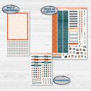 Bold Pumpkin Planner Kit | 7x9 Erin Condren Daily Duo Planner Kit Stickers | Perfect Pumpkin | KIT-404-M