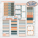 Bold Pumpkin Planner Kit | A5 Plum Daily Planner Kit Stickers | Perfect Pumpkin | KIT-404-N