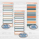 Bold Pumpkin Planner Kit | 7x9 Plum Daily Planner Kit Stickers | Perfect Pumpkin | KIT-404-P