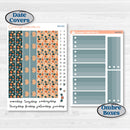 Bold Pumpkin Planner Kit | 7x9 Plum Daily Planner Kit Stickers | Perfect Pumpkin | KIT-404-P
