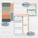 Bold Pumpkin Planner Kit | 7x9 Plum Daily Planner Kit Stickers | Perfect Pumpkin | KIT-404-P