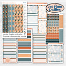 Bold Pumpkin Planner Kit | 7x9 Plum Daily Planner Kit Stickers | Perfect Pumpkin | KIT-404-P