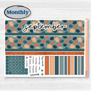 Bold Pumpkin Planner Kit | Laurel Denise Portrait Planner Kit Stickers | Perfect Pumpkin | KIT-404-R