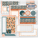 Bold Pumpkin Planner Kit | 7x9 Plum Monthly & Dashboard Planner Kit Stickers | Perfect Pumpkin | KIT-404-T