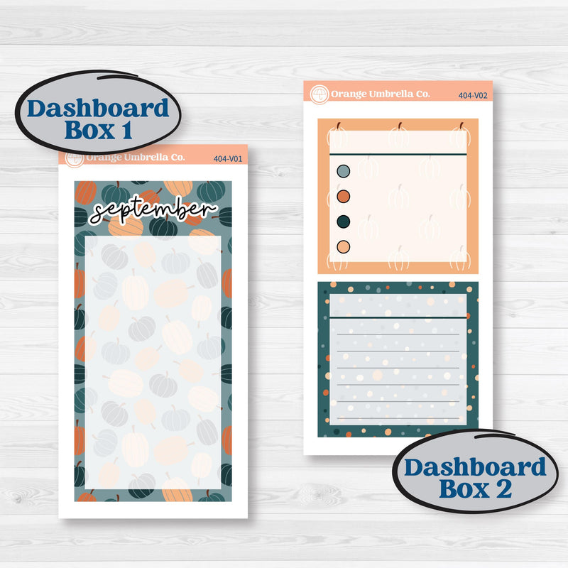 Bold Pumpkin Planner Kit | A5 Erin Condren Monthly & Dashboard Sticker Kit | 2024-2025 Planners | Perfect Pumpkin | KIT-404-V