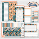 Bold Pumpkin Planner Kit | 7x9 Erin Condren Life Planner Monthly & Dashboard Sticker Kit | 2024-2025 Planners | Perfect Pumpkin | KIT-404-W