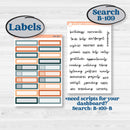 Bold Pumpkin Planner Kit | 7x9 Erin Condren Life Planner Monthly & Dashboard Sticker Kit | 2024-2025 Planners | Perfect Pumpkin | KIT-404-W