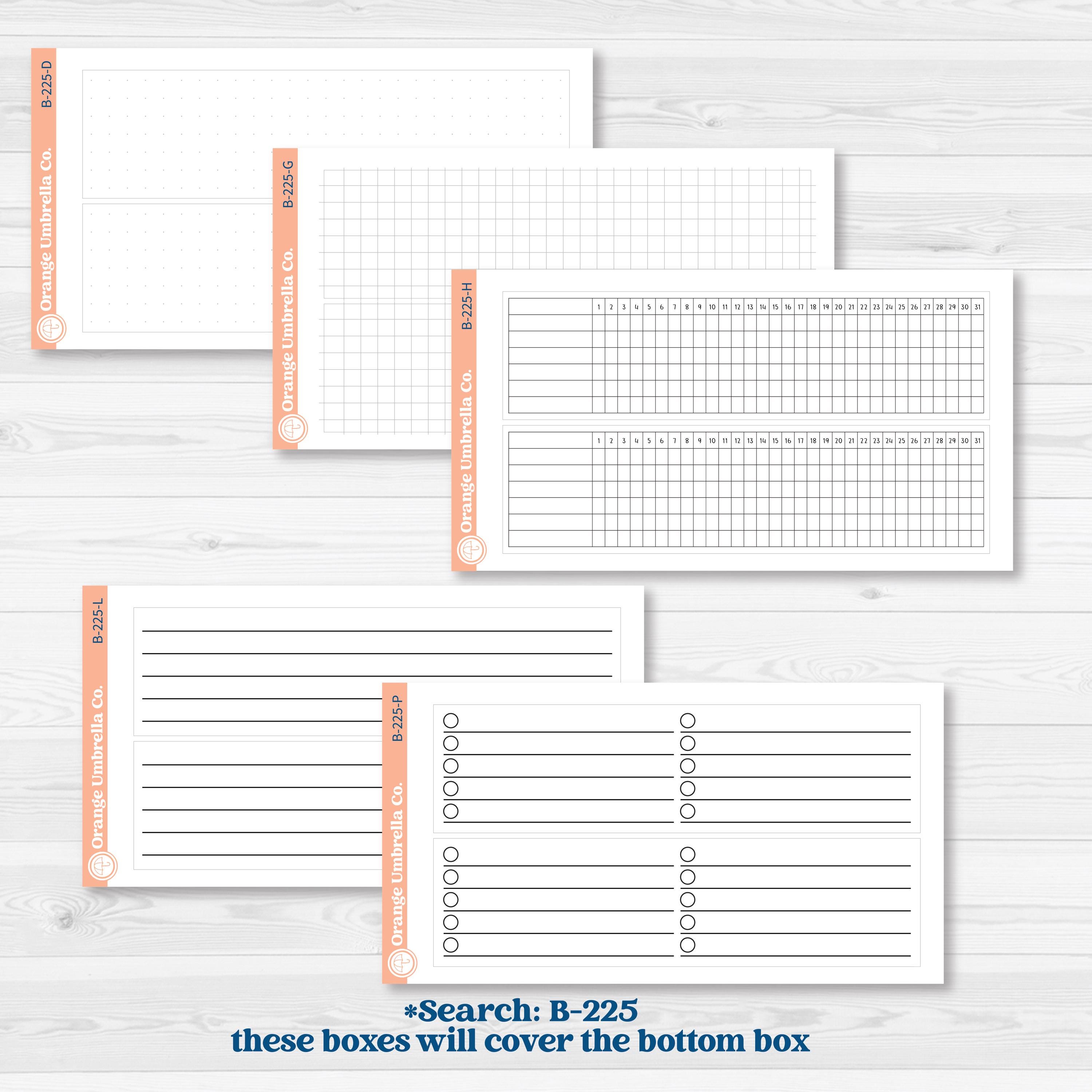 Bold Pumpkin Planner Kit | 7x9 Erin Condren Life Planner Monthly Dashboard Sticker Kit | 2025-2026 Planners | Perfect Pumpkin | KIT-404-WA