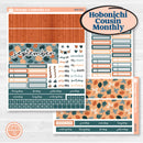 Bold Pumpkin Planner Kit | Hobonichi Cousin Monthly Planner Kit Stickers | Perfect Pumpkin | KIT-404-Y