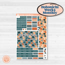 Bold Pumpkin Planner Kit | Hobonichi Weeks Monthly Planner Kit Stickers | Perfect Pumpkin | KIT-404-Z