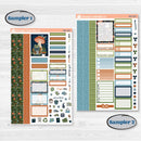 Woodland Frog Planner Kit | Weekly Sticker Kit for Vertical Planners like Erin Condren | Cameron | KIT-405-A