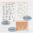 Woodland Frog Planner Kit | Weekly Add-On Planner Kit Stickers | Cameron | KIT-405-B