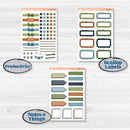 Woodland Frog Planner Kit | Weekly Add-On Labels Planner Kit Stickers | Cameron | KIT-405-C