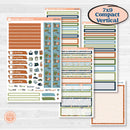 Woodland Frog Planner Kit | 7x9 Compact Vertical Planner Kit Stickers | Cameron | KIT-405-H
