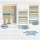 Woodland Frog Planner Kit | Erin Condren Weekly Dashboard Planner Kit Stickers | Cameron | KIT-405-HA