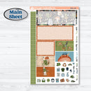 Woodland Frog Planner Kit | Plum Vertical Priorities 7x9 Planner Kit Stickers | Cameron | KIT-405-J