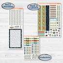 Woodland Frog Planner Kit | A5 Daily Duo Planner Kit Stickers | Cameron | KIT-405-L
