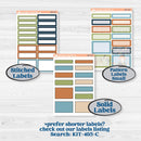 Woodland Frog Planner Kit | A5 Daily Duo Planner Kit Stickers | Cameron | KIT-405-L