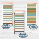 Woodland Frog Planner Kit | 7x9 Plum Daily Planner Kit Stickers | Cameron | KIT-405-P