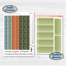 Woodland Frog Planner Kit | 7x9 Plum Daily Planner Kit Stickers | Cameron | KIT-405-P