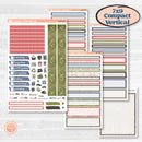 Wilderness Fall Stickers | 7x9 Compact Vertical Planner Kit Stickers | Lumberjack | KIT-406-H