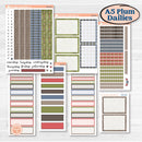 Wilderness Fall Stickers | A5 Plum Daily Planner Kit Stickers | Lumberjack | KIT-406-N