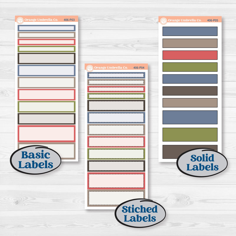 Wilderness Fall Stickers | 7x9 Plum Daily Planner Kit Stickers | Lumberjack | KIT-406-P