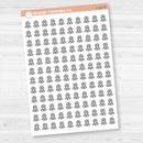 Location marker icon sticker sheet for planners, travel journals, and memory keeping — removable white matte.
