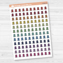 Location marker icon sticker sheet for planners, travel journals, and memory keeping — removable white matte.
