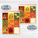 Colorful Autumn Stickers | Weekly Sticker Kit for Vertical Planners like Erin Condren | Vivid | KIT-407-A