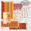 Colorful Autumn Stickers | Weekly Add-On Planner Kit Stickers | Vivid | KIT-407-B
