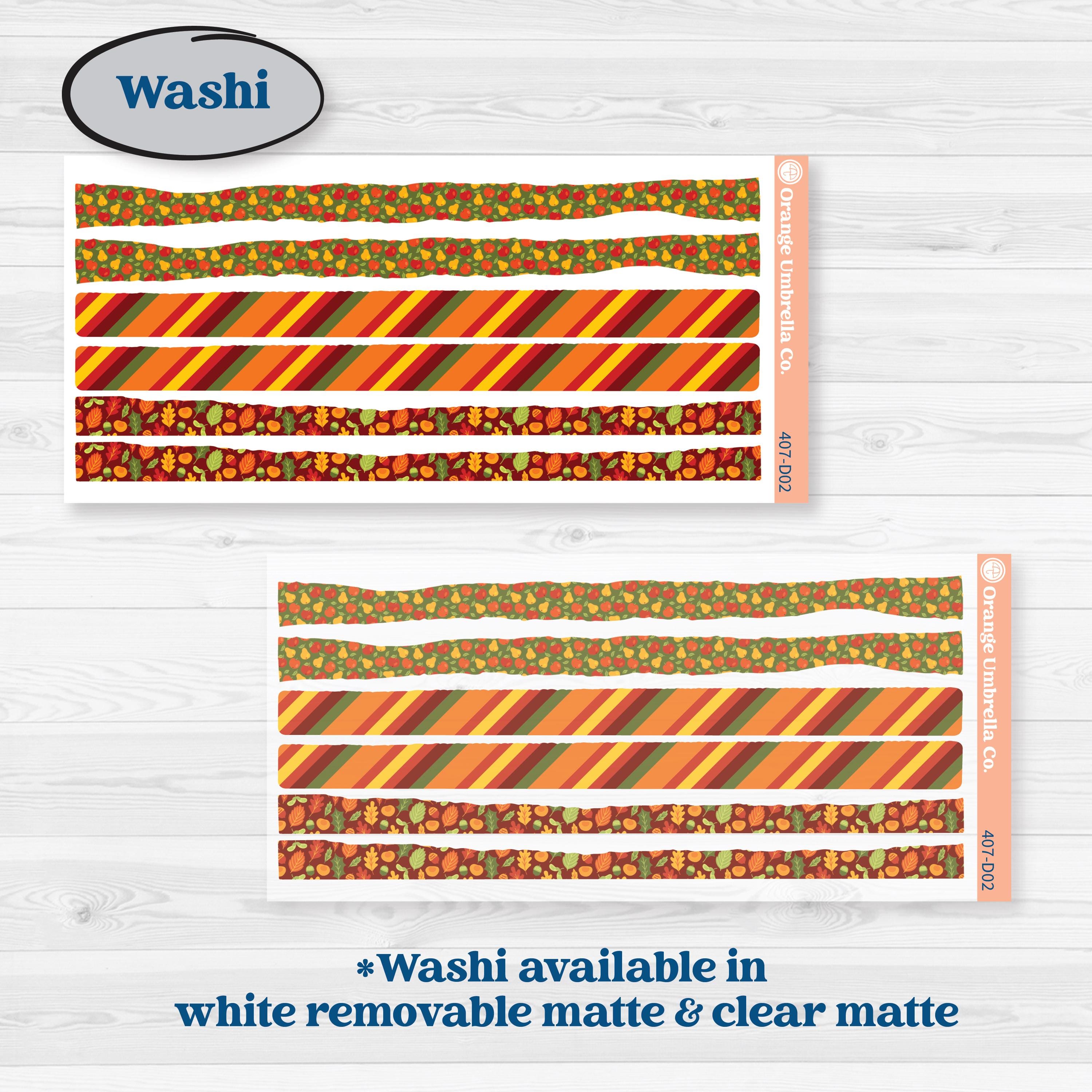 Colorful Autumn Stickers | Journaling Kit Planner Stickers | Vivid | KIT-407-D