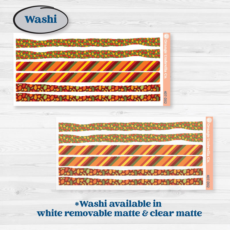 Colorful Autumn Stickers | Journaling Kit Planner Stickers | Vivid | KIT-407-D