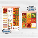 Colorful Autumn Stickers | Hobonichi Cousin Weekly & Daily Planner Kit Stickers | Vivid | KIT-407-E
