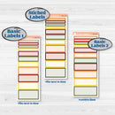 Colorful Autumn Stickers | A5 Daily Duo Planner Kit Stickers | Vivid | KIT-407-L