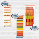 Colorful Autumn Stickers | A5 Daily Duo Planner Kit Stickers | Vivid | KIT-407-L