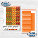 Colorful Autumn Stickers | A5 Plum Daily Planner Kit Stickers | Vivid | KIT-407-N