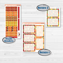 Colorful Autumn Stickers | A5 Plum Daily Planner Kit Stickers | Vivid | KIT-407-N