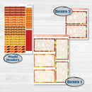 Colorful Autumn Stickers | 7x9 Plum Daily Planner Kit Stickers | Vivid | KIT-407-P