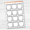 Large spiral note sticker sheet for planners, Bible journaling, scrapbooking, and creative memory keeping.