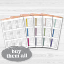 Sticker sheet with large lined journaling note stickers for planners, scrapbooks, and Bible journaling — white matte.