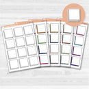 Large square doodle journaling note stickers in white matte — ideal for planners, scrapbooking, Bible journaling, and memory keeping.