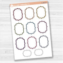 Large vintage plaque journaling note stickers in white matte — ideal for planners, scrapbooking, Bible journaling, and memory keeping.