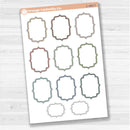 Large vintage plaque journaling note stickers in white matte — ideal for planners, scrapbooking, Bible journaling, and memory keeping.