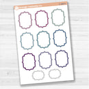 Large vintage plaque journaling note stickers in white matte — ideal for planners, scrapbooking, Bible journaling, and memory keeping.